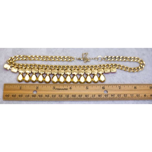 18 inch, Vintage Red Beads Ruby Bohemian Bib Necklace - CA1 - Picture 3 of 3